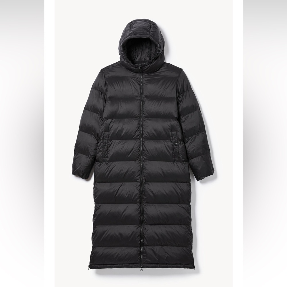 Joe Fresh Black Long Puffer Coat